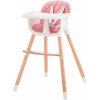Jídelní židlička KinderKraft Sienna pink
