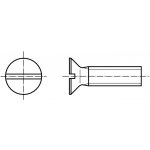 PROFISTYL DIN 963 šroub zápustná hlava, plochá drážka pozink Varianta: DIN 963 šroub zápustná hlava s drážkou 4.8 ZnB M3x20 – Sleviste.cz
