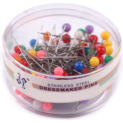 Špendlíky s plastovou hlavičkou délka 32 mm Varianta: mix, Balení: 1 krab. – Zboží Dáma