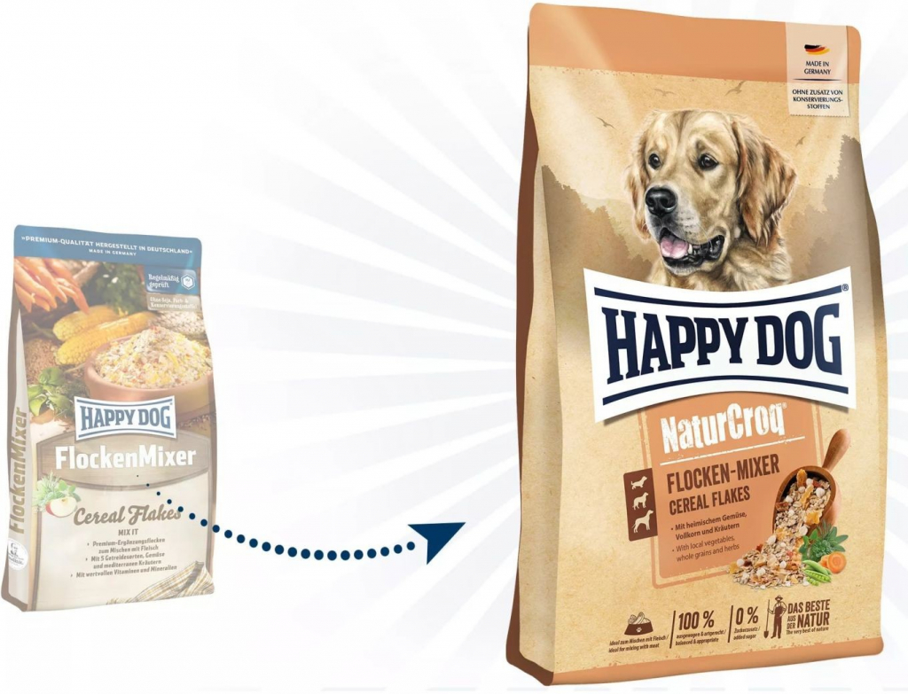 Happy Dog Premium NaturCroq Flocken Mixer 10 kg