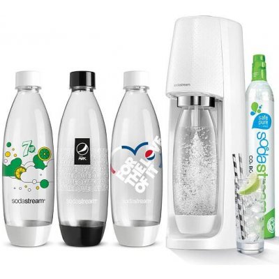 SodaStream Spirit White + láhve FUSE 3 x 1l – Zboží Mobilmania
