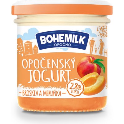 BoheMilk Opočenský jogurt Broskev meruňka 150 g – Sleviste.cz