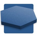 Akustický panel šestiúhelník modrý safírový 50x50 cm tloušťka 5cm hexagon – Hledejceny.cz