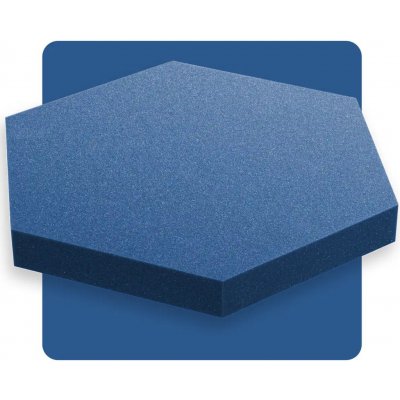 Akustický panel šestiúhelník modrý safírový 50x50 cm tloušťka 5cm hexagon – Hledejceny.cz