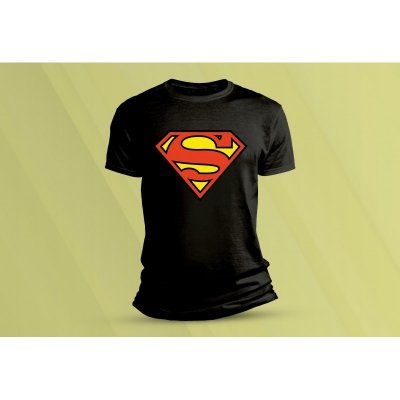 Sandratex dětské bavlněné tričko Superman., černá