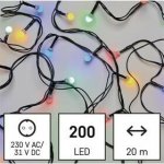 EMOS LED vánoční cherry řetěz kuličky 30 m venkovní i vnitřní multicolor programy,časovač – Sleviste.cz