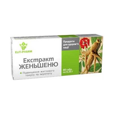 Elit Pharm Ženšen kořen Extrakt 80 tablet – Hledejceny.cz
