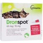 Dronspot Spot-on Cat 60 / 15 mg 2 x 0,75 ml – Hledejceny.cz