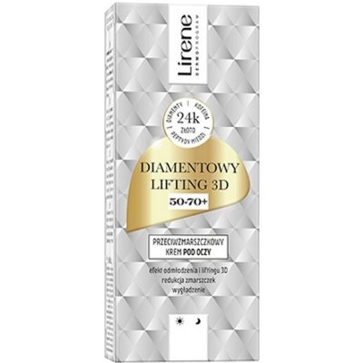 Lirene Diamond Lifting 3D očný krém proti vráskam 50-70+ 15 ml – Zbozi.Blesk.cz