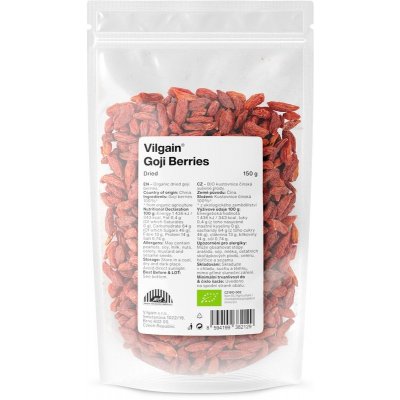 Vilgain Goji kustovnice čínská sušená BIO 150 g – Hledejceny.cz