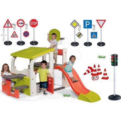 Smoby set hrací centrum Fun Center BIG semafor dopravní značky a silniční kužely