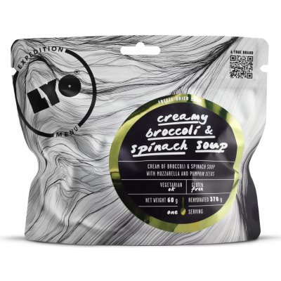 Lyofood Krémová brokolicová polévka se špenátem a mozarellou a dýňovými semínky 370 g – Hledejceny.cz