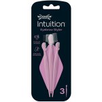 Wilkinson Sword Intuition Eyebrow Styler břitva pro úpravu obočí 3 kusy – Sleviste.cz