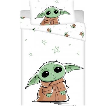 Jerry Fabrics povlečení bavlna Star Wars Baby Yoda 140x200 70x90