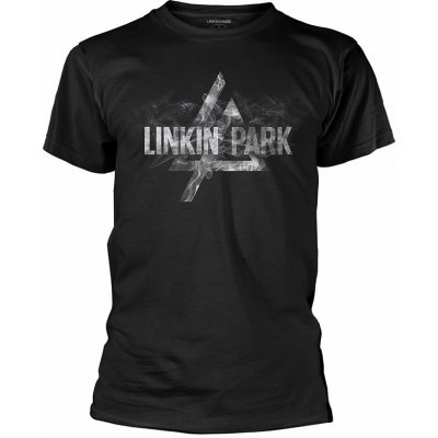 Linkin Park tričko Smoke Logo black – Zboží Mobilmania