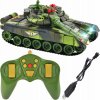 RC model KIK RC válečný tank T-80 No.9993 green camo 2,4 GHz RTR 1:24