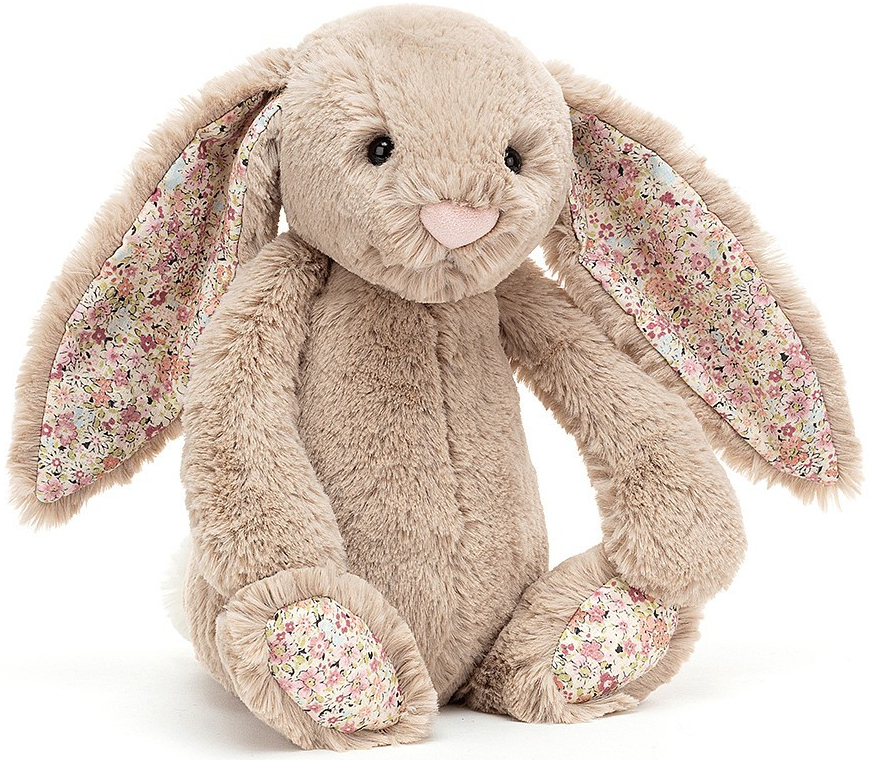 KRÁLÍČEK JELLYCAT S KYTIČKAMI BEIGE 31 cm