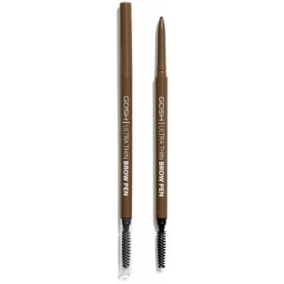 Gosh Ultra Thin precizní tužka na obočí s kartáčkem 002 Greybrown 0,35 g