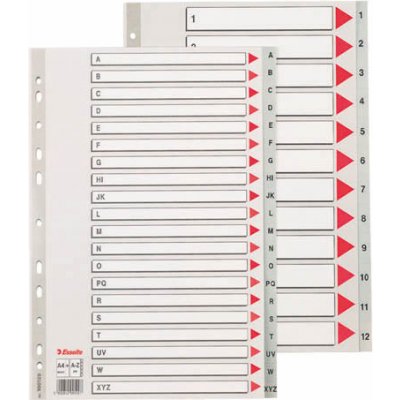 Rozlišovač Esselte MAXI, plastový, A-Z – Zboží Živě
