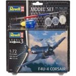 Revell model set plane 63955 F4U 4 Corsair 1:72 – Zboží Dáma