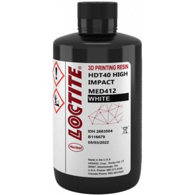 Loctite 3D MED412 HDT40 Bílá 5 kg – Zboží Živě