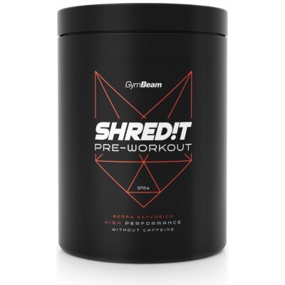 GymBeam SHRED!T pre-workout 372 g – Zboží Mobilmania