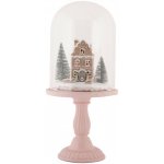 Perníková chaloupka v poklopu na podstavci Ginger Led - Ø 17*36 cm / 2*AAA - Clayre & Eef – Hledejceny.cz