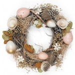 Věnec EASTER 04 A hnědý / pudrově růžový – Hledejceny.cz