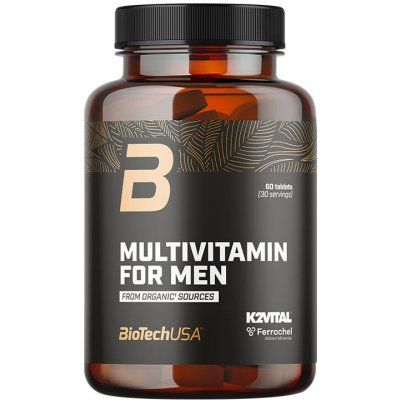 BioTech USA Multivitamin For Men From Organic Sources 60 tablet – Hledejceny.cz