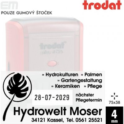 Trodat 4726 [ 75 x 38 mm pouze gumový štoček – Zboží Živě