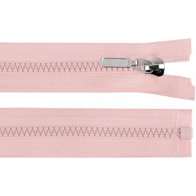Prima-obchod Kostěný zip No 5 délka 60 cm s ozdobným jezdcem, barva 136 pudrová – Hledejceny.cz