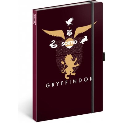 Presco group Zápisník Harry Potter Gryffindor Sorted A5 – Zboží Mobilmania