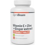 GymBeam Vitamín C + Zinek + extrakt ze zázvoru tablety na cucání 90 tablet – Sleviste.cz