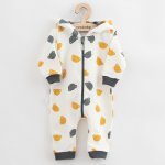 Kojenecký teplákový overal New Baby Little One šedá – Zboží Dáma