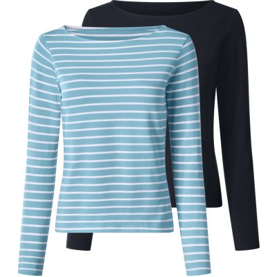 Esmara dámské triko s dlouhými rukávy 2 kusy navy modrá – Hledejceny.cz