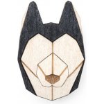 BeWooden dřevěná brož Husky béžová BR27 – Zboží Mobilmania