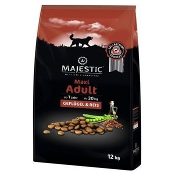 Majestic Dog Adult Maxi drůbeží a rýže 12 kg