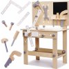 Malý kutil FunPlay 6281 dřevěný pracovní stolek s příslušenstvím