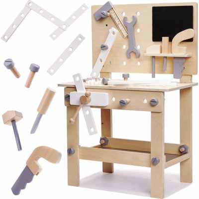 FunPlay 6281 dřevěný pracovní stolek s příslušenstvím – Zboží Mobilmania