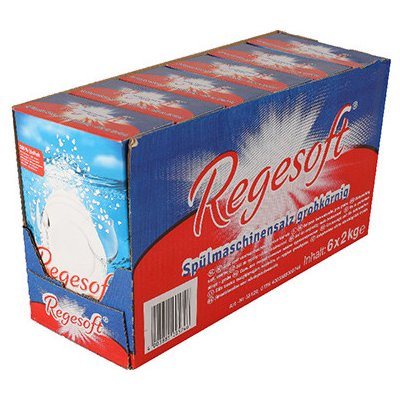 Regesoft 55120 sůl do myčky nádobí 6 x 2 kg 32 kartonů – Sleviste.cz