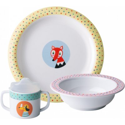 Kids WORLD Animals Dětský melaminový set 3 ks – Hledejceny.cz