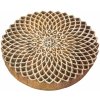 Razítko pro děti Sanu Babu Vyřezávané razítko Mandala palisandr 15x3cm