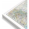 Nástěnné mapy National Geographic Indie - nástěnná mapa Classic 60 x 76 cm Varianta: mapa v hliníkovém rámu, Provedení: bílý rám