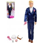 Barbie Ken Ženich tmavě modrý oblek GTF36 – Zboží Mobilmania