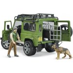 Bruder 2587 Land Rover Defender figurka myslivce a psa – Zboží Mobilmania