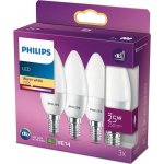 Philips SADA 3x LED žárovka B35 E14/4W/230V 2700K P5098 – Zboží Mobilmania