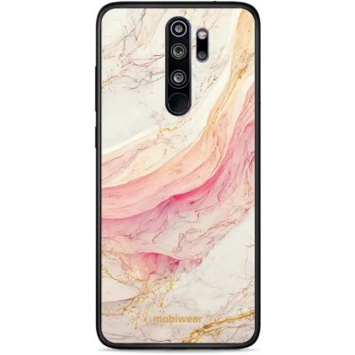 Pouzdro Mobiwear Glossy Xiaomi Redmi Note 8 Pro - G027G - Růžový a zlatavý mramor – Zboží Mobilmania