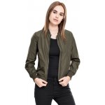 Urban Classics Ladies light bomber jacket tm.olivová – Zboží Mobilmania