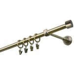 GARNÝŽE-HEBR Garnýž Pullo mosaz jednoduchá 260 cm – Hledejceny.cz