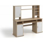 Wipmeb Sp. z o.o Psací stůl s policí ELIAN dub sonoma/bílá WM0041 – Hledejceny.cz